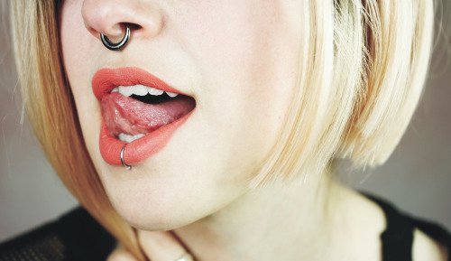 Piercings im Mund